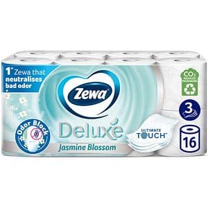 Hartie igienica ZEWA Deluxe Jasmine blossom, 3 straturi, 16 role