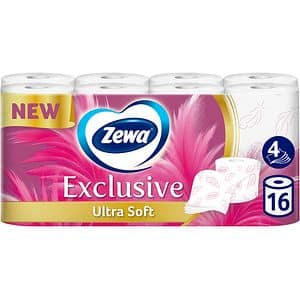 Hartie igienica ZEWA Exclusive Ultra Soft, 4 straturi, 16 role