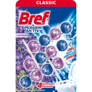 Odorizant toaleta BREF Power Aktiv Lavender, 3 x 50g