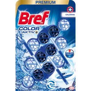Odorizant toaleta BREF Color Water Chlorine, 3 x 50g
