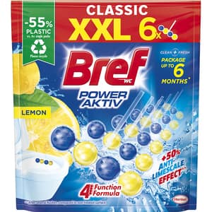 Odorizant toaleta BREF Power Aktiv Lemon, 6 x 50g