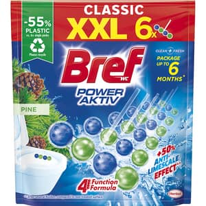 Odorizant toaleta BREF Power Aktiv Pine, 6 x 50g