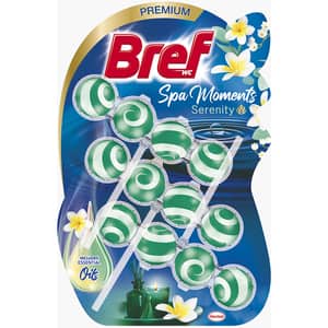 Odorizant toaleta BREF Spa Moments Serenity, 3 x 50g