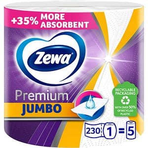 Prosoape de hartie Zewa Jumbo, 3 straturi, 1 rola, 230 foi