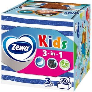Servetele faciale ZEWA Kids, 3 straturi, 60 buc