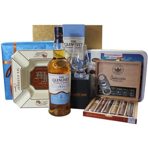 Cos cadou LUXURY BASKETS Whisky&Cigars 7WC