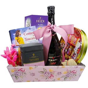 Cos cadou LUXURY BASKETS Purple Chic 7PC