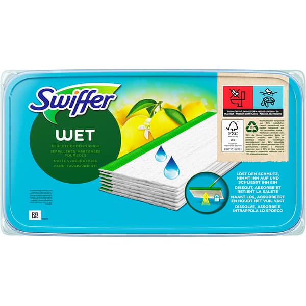 Rezerva umeda mop SWIFFER Wet, 28.8 cm, 20 bucati