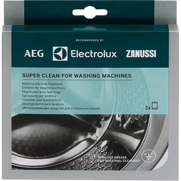 Anticalcar pentru masina de spalat rufe/vase ELECTROLUX Super Clean, 2 x 50 g