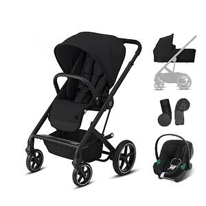 Carucior 3in1 CYBEX Balios S Lux Travel System Aton B2 521004743, 5 puncte, 0 luni+, negru