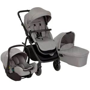 Carucior 3in1 GRACO Near2Me DLX GT1910AAASH0, 5 puncte, 0 luni+, gri-negru