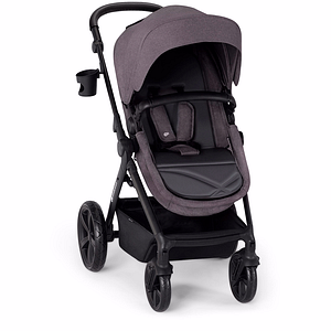 Carucior 3in1 KINDERKRAFT Atour Pro KSATOU00DGR30, 5 puncte, 0 luni+, gri inchis-negru