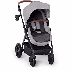 Carucior 3in1 KINDERKRAFT Atour Pro KSATOU00LGR30, 5 puncte, 0 luni+, gri-negru