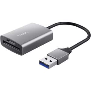 Cititor de carduri TRUST Dalyx 24135, USB 3.2, SD/microSD, gri
