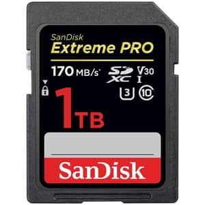 Card de memorie SANDISK Extreme Pro, SDXC, 1TB, 170MB/s, clasa 10/U3/V30, UHS-I