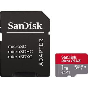 Card de memorie SANDISK Ultra Plus microSDXC, 1TB, 150MB/s, clasa 10/U1/A1, UHS-I, adaptor
