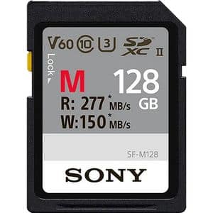 Card de memorie SONY SF-M, SDXC, 128GB, 277MB/s , clasa 10, U3, V60, UHS-II