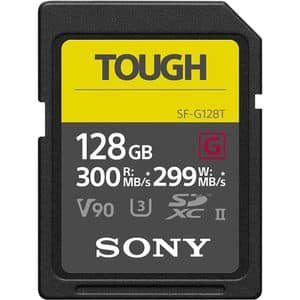 Card de memorie SONY SF-G Tough, SDXC, 128GB, 300MB/s, clasa 10, U3, V90, UHS-II