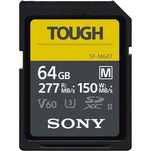 Card de memorie SONY SF-M Tough, SDXC, 64GB, 277MB/s , clasa 10, U3, V60, UHS-II