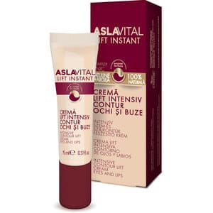 Crema contur pentru ochi si buze ASLAVITAL Lift Instant, 15ml