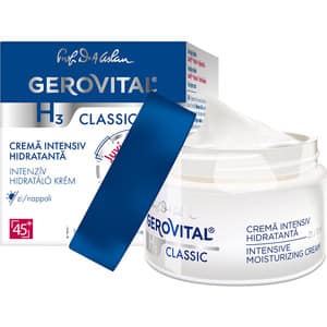 Crema de fata GEROVITAL H3 Classic Intensiv Hidratanta, 50ml