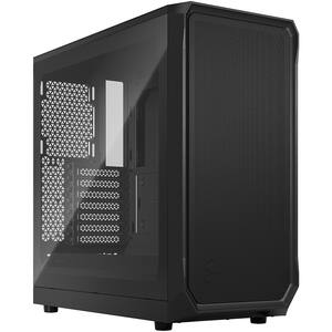 Carcasa PC FRACTAL DESIGN Focus 2 Black TG Clear Tint (FD-C-FOC2A-01), USB 3.0, fara sursa, negru