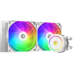 Cooler procesor cu racire lichida ID-COOLING FX240 ARGB White, 2x120mm, FX240-ARGB-WH