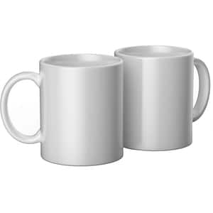 Set cani CRICUT Ceramic Mug Blank, 0.35l, 2 bucati, alb