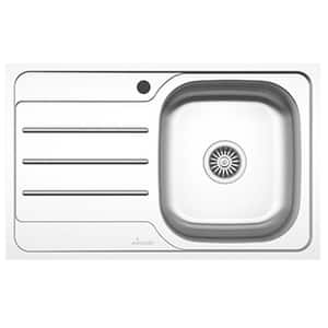Chiuveta bucatarie SANOBI 2031 BDM-XXL, 1 cuva, picurator stanga, inox, argintiu