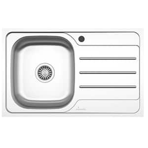 Chiuveta bucatarie SANOBI 2031 BSM-XXL, 1 cuva, picurator dreapta, inox, argintiu