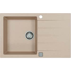 Chiuveta bucatarie ALVEUS Cadit 20 G22, 1 cuva, picurator reversibil, compozit granit, terra