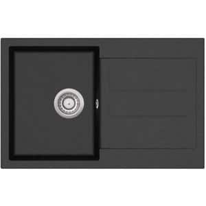 Chiuveta bucatarie EVIDO Cubo 45 S, 1 cuva, picurator reversibil, compozit granit, antracit