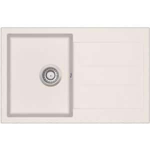 Chiuveta bucatarie EVIDO Cubo 45 S, 1 cuva, picurator reversibil, compozit granit, bej
