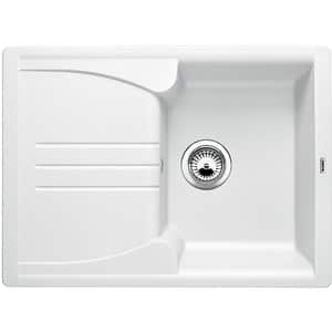 Chiuveta bucatarie BLANCO Enos 40 S, 1 cuva, picurator reversibil, compozit granit, alb