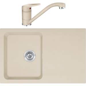 Pachet chiuveta FRANKE OID 611-78, 1 cuva, picurator reversibil, compozit + baterie Novara Plus, avena