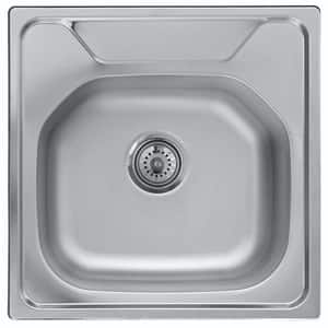 Chiuveta bucatarie SANDONNA PS500, 1 cuva, inox, gri