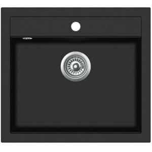 Chiuveta bucatarie EVIDO Quadro 6, 1 cuva, compozit granit, antracit