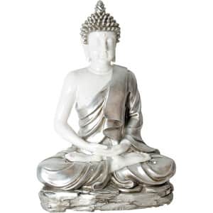 Statueta decorativa Buddha, rasina, 38 x 55 x 80 cm, ivoire