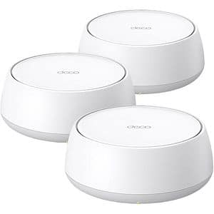 Sistem Wireless Mesh Gigabit TP-LINK Deco BE22 BE3600, Wi-Fi 7, Dual Band 688 + 2882 Mbps, 3 buc, alb