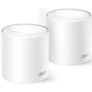 Sistem Wireless Mesh TP-LINK Deco X1500 AX 1500, Dual-Band 300 + 1201 Mbps, 2 buc, alb 