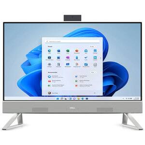 Sistem PC All in One DELL Inspiron 5410, Intel Core i7-1255U pana la 4.7GHz, 23.8" Full HD Touch, 16GB, 1TB + SSD 256GB, NVIDIA GeForce MX550 2GB, Windows 11 Pro, argintiu