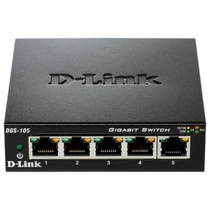 Switch D-LINK DGS-105, 5 porturi Gigabit, negru