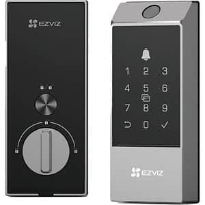 Yala inteligenta EZVIZ DL04, WiFi, cu amprenta, negru