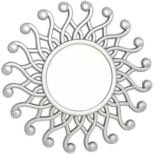 Set 3 oglinzi decorative DECOR Chen, D 11 cm, argintiu