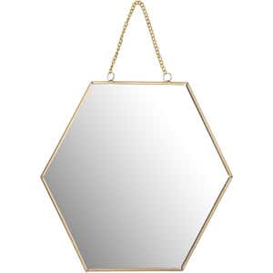 Oglinda decorativa KI, D 20 cm, auriu