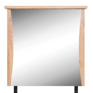 Oglinda decorativa Carly, 85 x 82 cm, bej