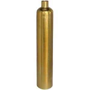 Vaza decorativa DECOR B137087, metal, 8 x 8 x 61 cm, auriu