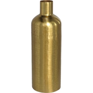 Vaza decorativa DECOR B137100, metal, 11 x 11 x 30 cm, auriu