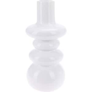 Vaza decorativa KI Dolomite, compozit ceramic, 9 x 9 x 6 cm, alb
