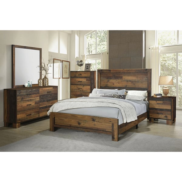 Oglinda decorativa Denzzel, 101 x 101 cm, stejar